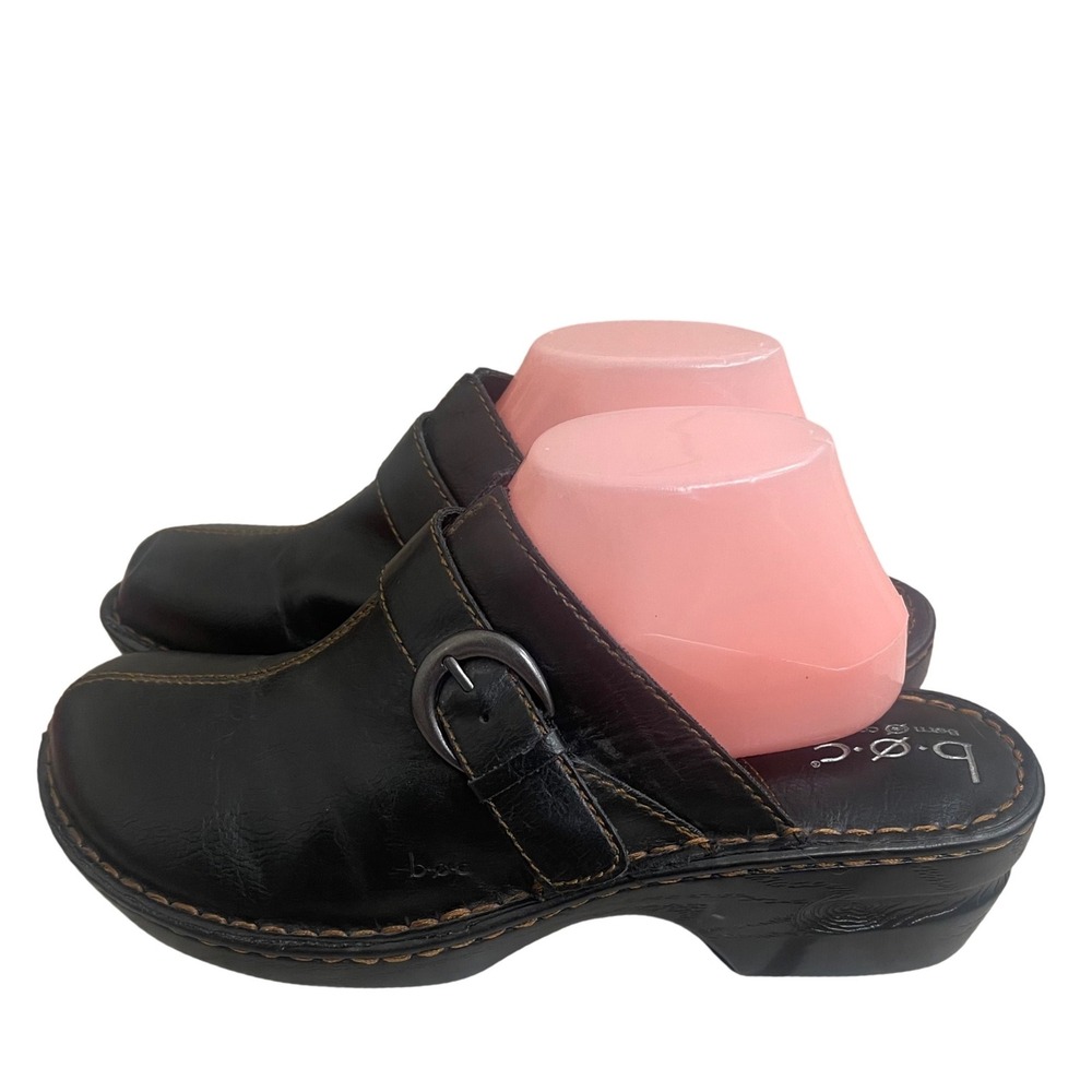 b.o.c. Born Concept Womens Black Buckle Clog Mules new with detect Size 11M